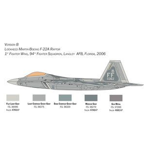 Italeri Lockheed Martin F-22A Raptor - 1:48