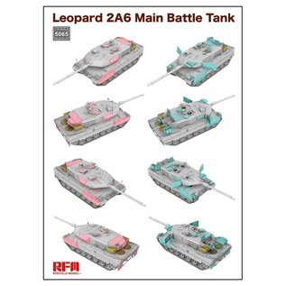 Ryefield Model German MBT Leopard 2A6 w/workable track links - 1:35