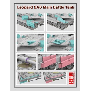 Ryefield Model German MBT Leopard 2A6 w/workable track links - 1:35