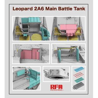 Ryefield Model German MBT Leopard 2A6 w/workable track links - 1:35