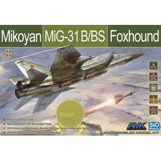 AMK - Avantgarde Model Kits Mikoyan MiG-31 B/BS Foxhound Russian Interceptor - 1:48