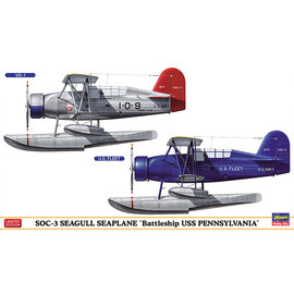 Hasegawa Hasegawa - Curtiss SOC-3 Seagull Seaplane Battleship USS Pennsylvania - Limited Edition - 1:72