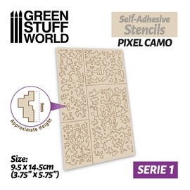 Green Stuff World Green Stuff World - selbstklebende Lackiermasken Pixel-Tarnung