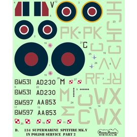 Modelmaker Decals ModelMaker - Supermarine Spitfire Mk V in Polish service part II - 1:48