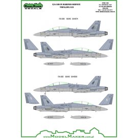 Modelmaker Decals ModelMaker - F/A-18D VMFA-533 Hawks - 1:48