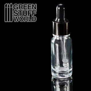 Green Stuff World leere Glasflasche m. Pipette / Empty Crystal Bottle with Pipette