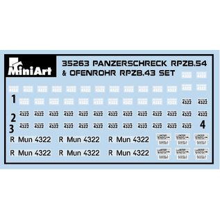 MiniArt MiniArt - Panzerschreck RPzB.54 & Ofenrohr RPzB.43 - Set - 1:35