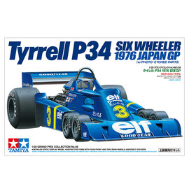 TAMIYA Tamiya - Tyrrell P34 Six Wheeler 1976 Japan GP w/Photo-etched Parts - 1:20