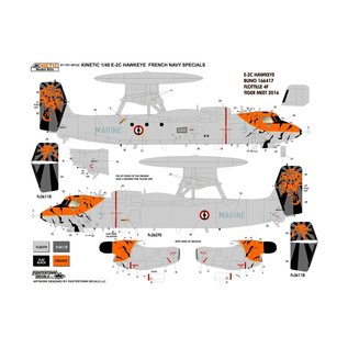 Kinetic Grumman E-2C Hawkeye French Navy Specials 20th Anniversary Commemorative Markings - 1:48