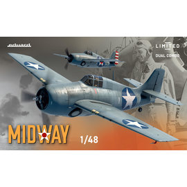 Eduard Eduard - Midway - Dual Combo F4F-3 & F4F-4 Wildcat - Limited Edition - 1:48