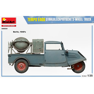 MiniArt Tempo E400 Stahlblechpritsche 3-Wheel-Truck - 1:35