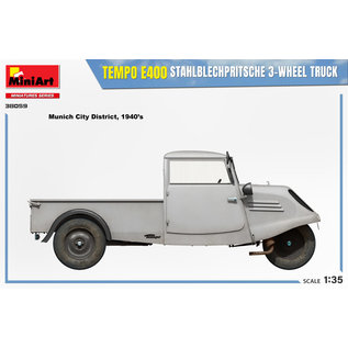 MiniArt Tempo E400 Stahlblechpritsche 3-Wheel-Truck - 1:35