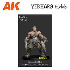 Yedharo Models Yedharo Models - Savage Orc Female Champion V2 - 70mm