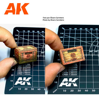 AK Interactive Laser cut wooden box 004 Biohazard - 1:35