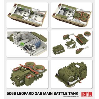 Ryefield Model German MBT Leopard 2A6 - w/Full Interior - 1:35