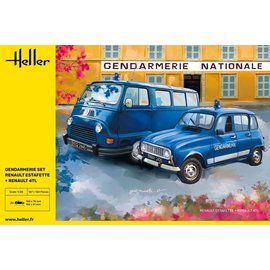 Heller Heller - Gendarmerie-Set Renault Estafette + Renault 4TL - 1:24