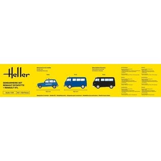 Heller Gendarmerie-Set Renault Estafette + Renault 4TL - 1:24