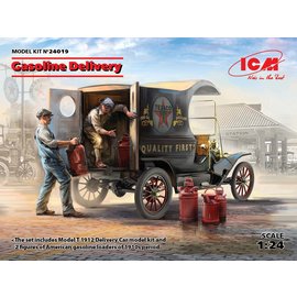 ICM ICM - Model T 1912 Delivery Car with American Gasoline Loaders - 1:24