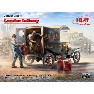 ICM Model T 1912 Delivery Car with American Gasoline Loaders - 1:24