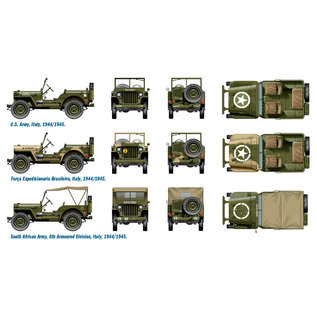Italeri Willys Jeep 1/4 ton 4x4 - Fast Assembly - 1:72