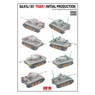 Ryefield Model Sd.Kfz.181 Tiger I Initial Production No.121 SpzAbt. 502 Leningrad 1943 - 1:35