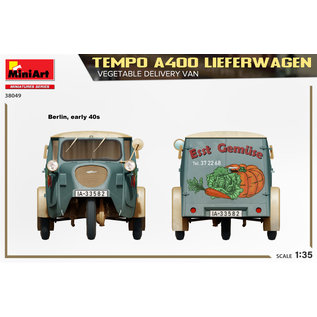 MiniArt Tempo A400 Lieferwagen Vegetable Delivery - 1:35