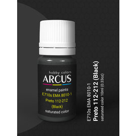 ARCUS Hobby Colors Arcus - 710 EMA 8010-1 Preto 112-212 (Black)