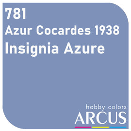 ARCUS Hobby Colors Arcus - 781 Azur Cocardes 1938 (Insignia Azure)