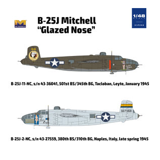 Hong Kong Models North American B-25J Mitchell "Glazed Nose" - 1:48