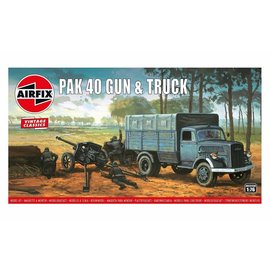 Airfix Airfix - PaK 40 Gun & Truck Vintage Classics - 1:76