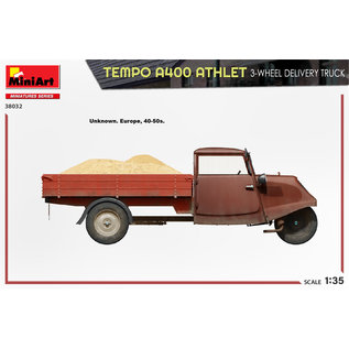 MiniArt Tempo A400 Athlet 3-Wheel Delivery Truck - 1:35