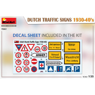 MiniArt Dutch Traffic Signs 1930-40's - 1:35