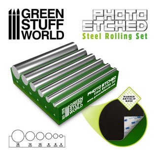 Green Stuff World Steel rolling set for PE-Parts - Rollstangen für Ätzteile