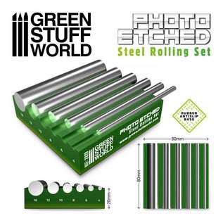 Green Stuff World Steel rolling set for PE-Parts - Rollstangen für Ätzteile