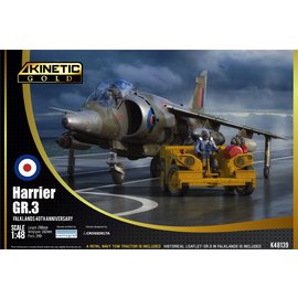 Kinetic Kinetic - Harrier GR.3 Falklands 40th Anniversary (includes Royal Navy Tow Tractor) - 1:48