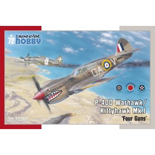 Special Hobby Curtiss P-40D Warhawk/Kittyhawk Mk.I "Four Guns" - 1:72