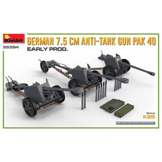 MiniArt German 7,5cm Anti-Tank Gun PaK 40 early production - 1:35