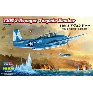 HobbyBoss Grumman (GM) TBM-3 Avenger Torpedo Bomber - 1:48
