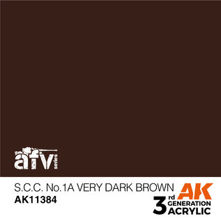 AK Interactive S.C.C. No.1A Very Dark Brown