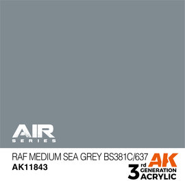 AK Interactive AK Interactive - RAF Medium Sea Grey BS381C/637