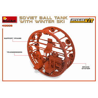 MiniArt Soviet Ball Tank with Winter Ski - with Interior - 1:35