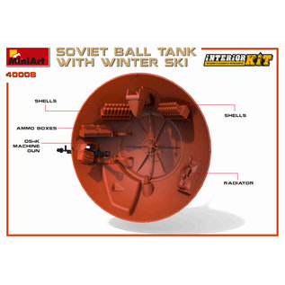 MiniArt Soviet Ball Tank with Winter Ski - with Interior - 1:35