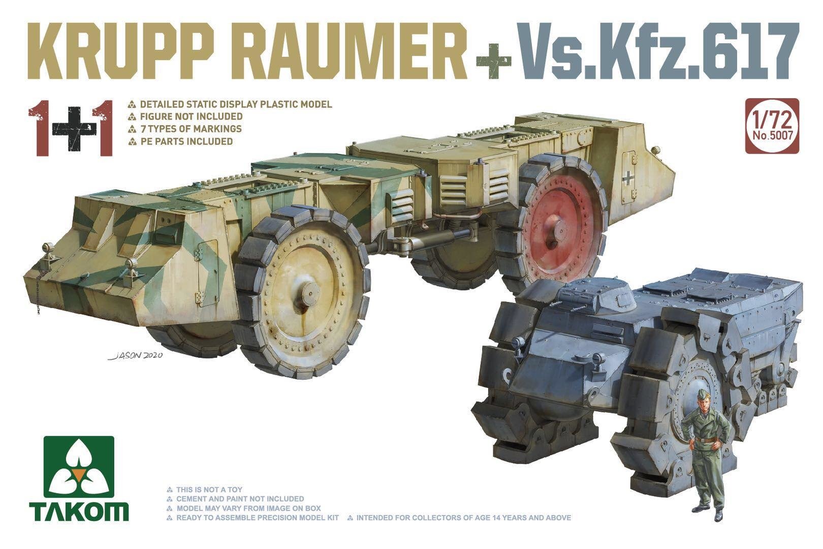 TAKOM Krupp Räumer + Vs.Kfz.617 172 Traudls Modellbau