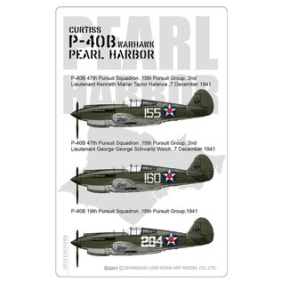 Great Wall Hobby  Curtiss P-40B Warhawk "Pearl Harbor" 1941 - 1:32