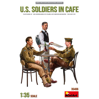 MiniArt U.S. Soldiers in Cafe - 1:35