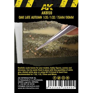 AK Interactive Oak Late Autumn Leaves 28mm / 1:72