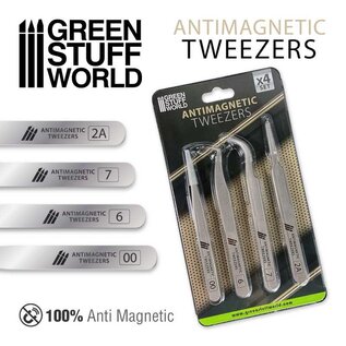 Green Stuff World Quartz Tweezers - Pinzetten-Set, antimagnetisch
