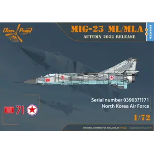 Clear Prop! Mikojan-Gurewitsch MiG-23 ML / MLA - Flogger G - Advanced Kit - 1:72