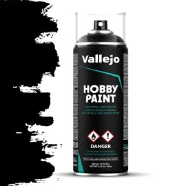 Vallejo Vallejo - Grundierspray, schwarz - 400ml