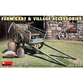 MiniArt MiniArt - Farm Cart with Village Accessories - 1:35